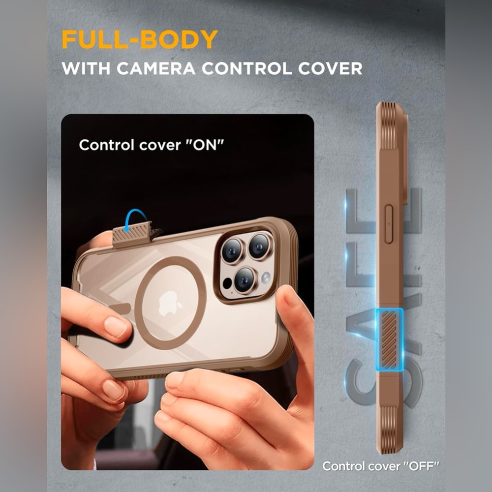 New MIRACASE - Case and screen protector for Iphone 16 pro max desert brown - Picture 3 of 8